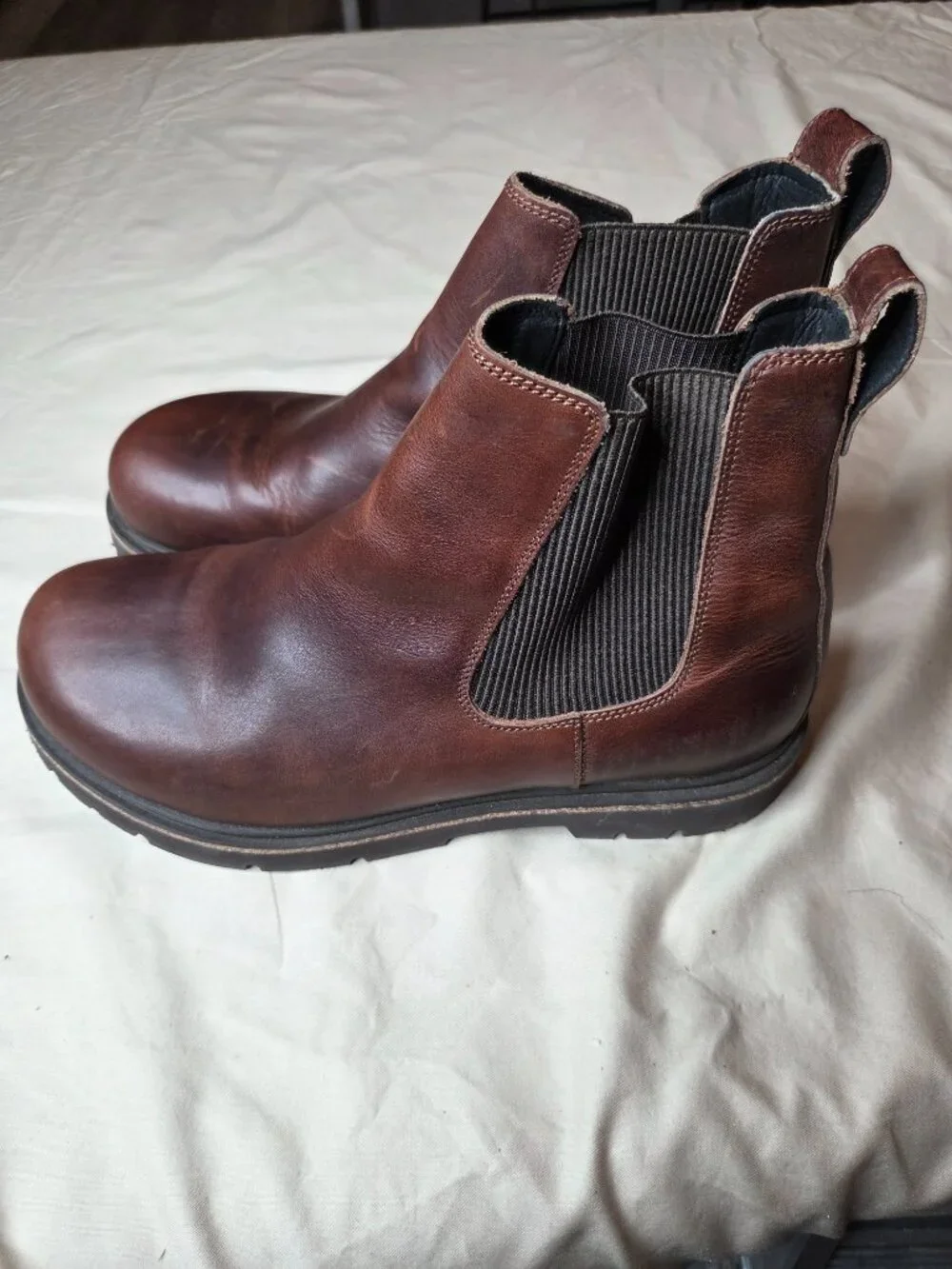 Birkenstock Brown Leather Chelsea Boots